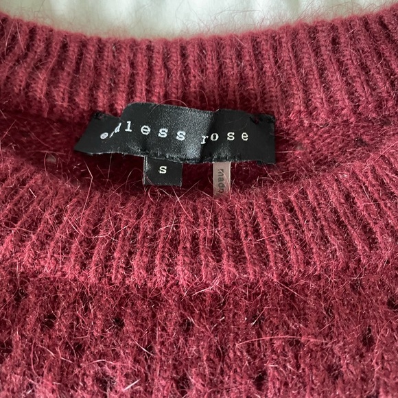 ENDLESS Rose/ Revolve Tiered Layered Flared Sleeves ribbed sweater - Picture 6 of 6